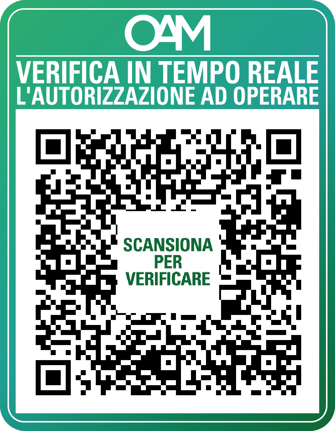 QR Code Organismo Agenti e Mediatori